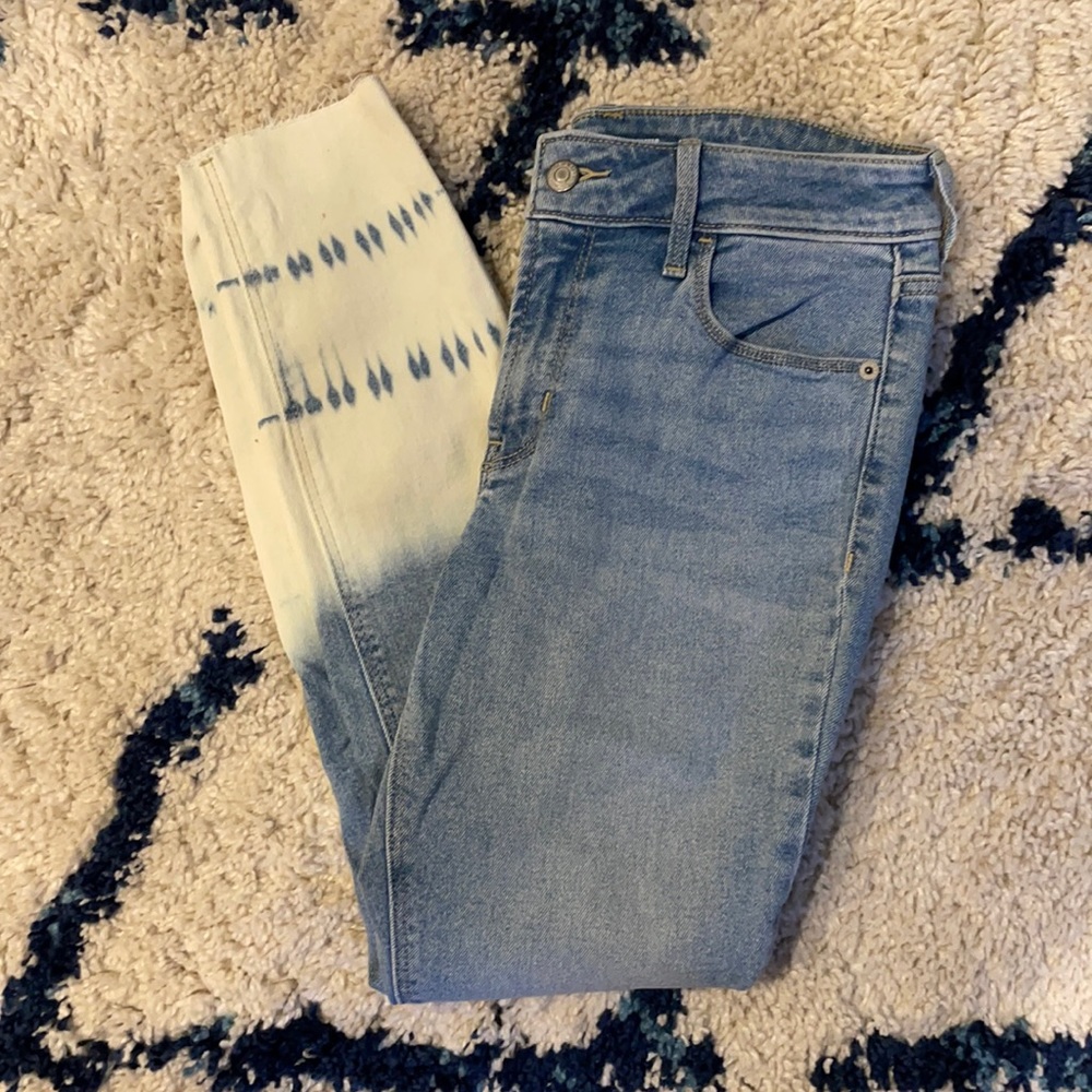 Ombré bottom skinny jeans